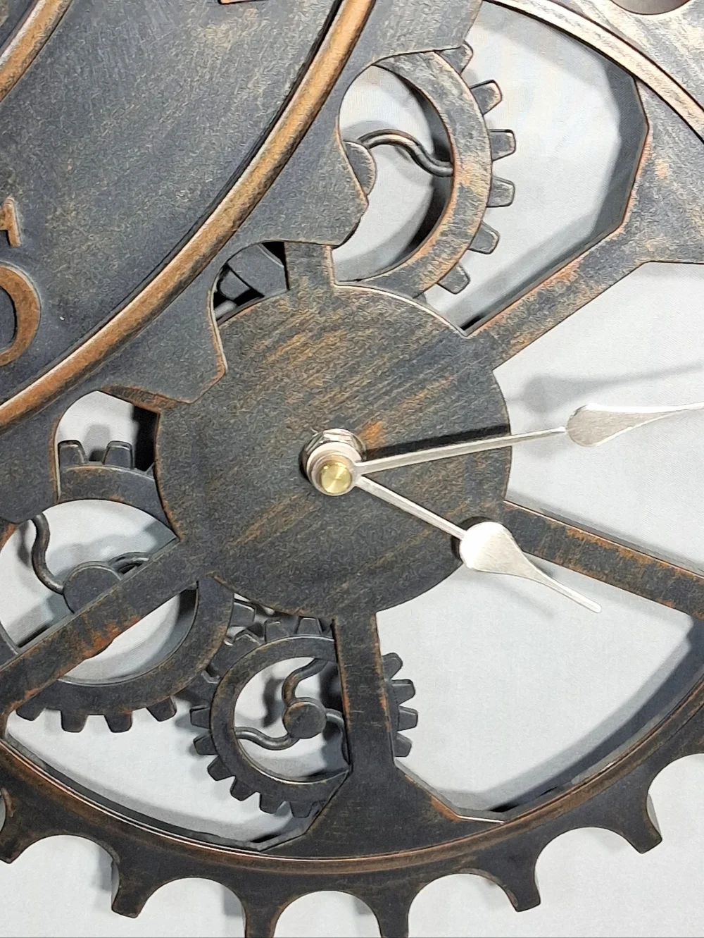 3 Dial AA Battery Operated Vintage Like New Bronze Finish 